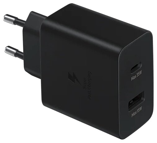Купить Samsung Power Adapter DUO USB-C 35W (EP-Ta 220) Black  в Бишкеке