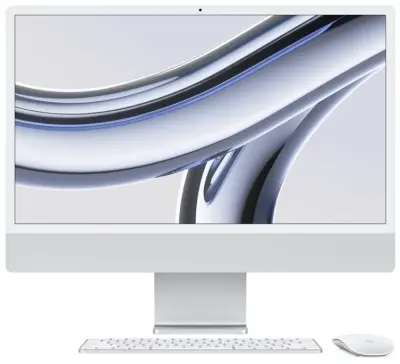 Купить Apple iMac 24'' M3 8cpu/10gpu rm 8gb 512gb MQRK3 silver в Бишкеке