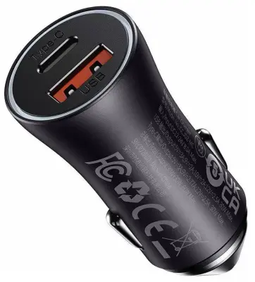 Купить Baseus Car Charger U+C 60W (2 port)  в Бишкеке